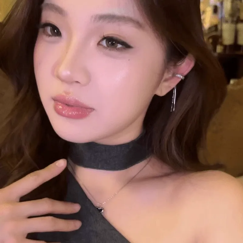 Non-Pierced Tassel Rhinestone Earring (Single Piece) – Fashionable and Elegant High-End Design