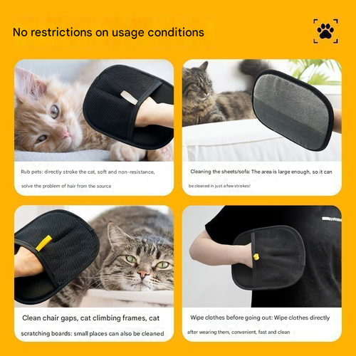 Electric hair removal gloves two-way brush sticky hair removal artifact