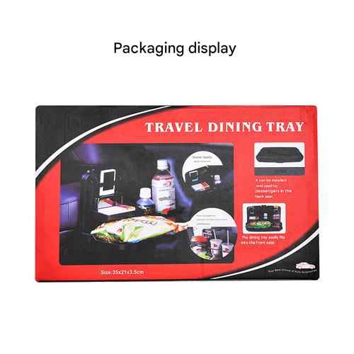 All-in-One Car Seat Desk | Clip-On Tray w,Cup Holder, Foldable Phone & Laptop Stand