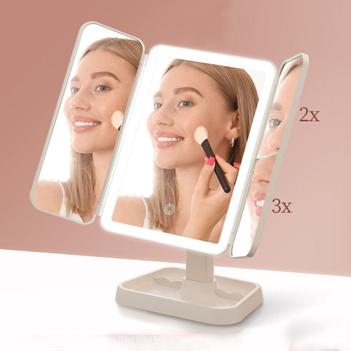 Radiant Multi-Facet LED Makeup Mirror