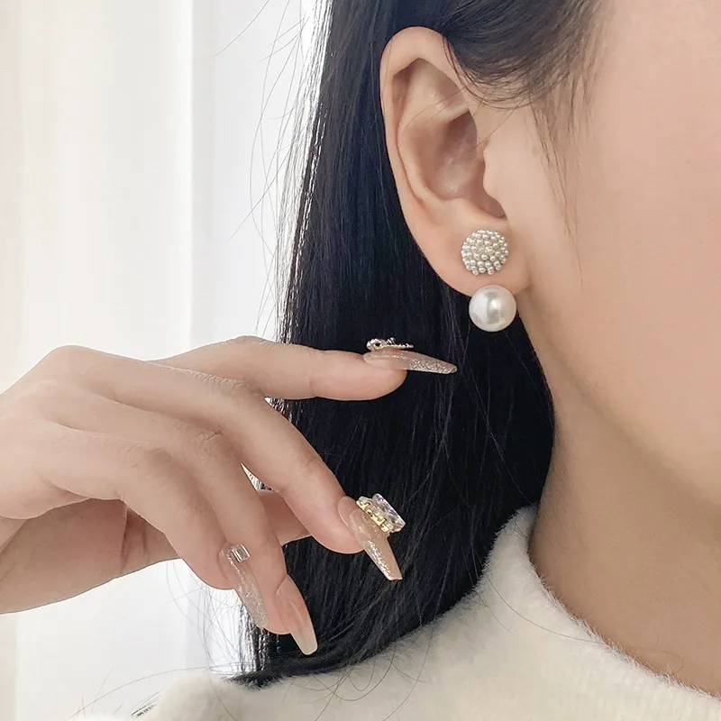 Chanel-Inspired Pearl Stud Earrings