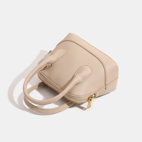 Lychee Texture Casual Shoulder Bag for Women – Minimalist and Trendy Shell-Shaped Design