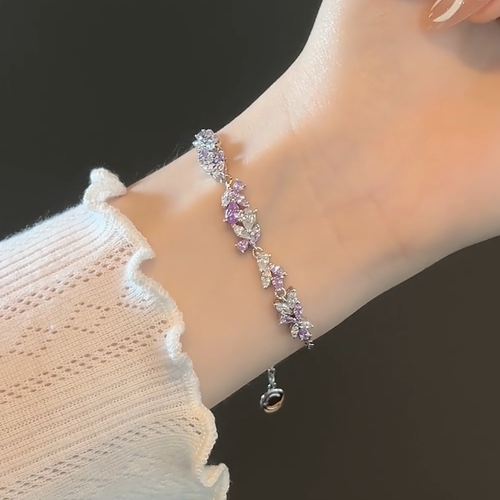 Ever-Bloom Wisteria Bracelet | Smile-Charms in Lavender Haze - Curated for Her