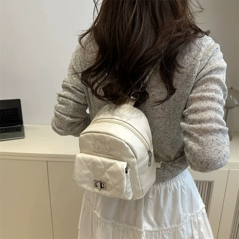 Diamond Quilted Chain Simple Chanel-style Multi-functional Handheld Shoulder Bag for Women