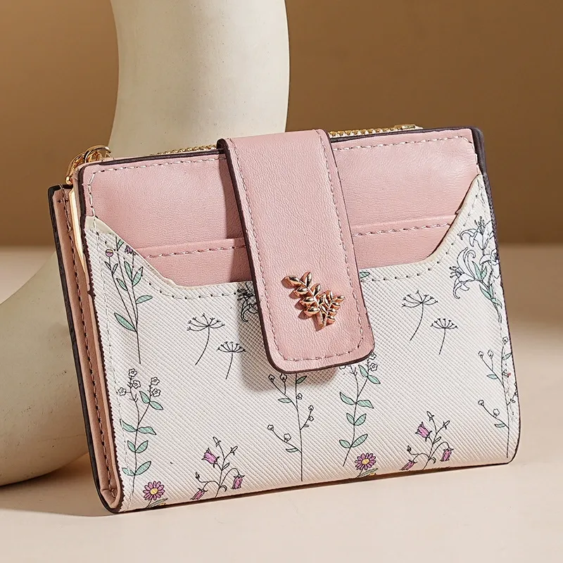 2025 New Floral Girl Multi‑Slot Card and Coin Purse Premium Womens Wallet for Spring and Summer