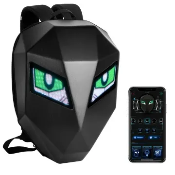 Iron Man LED Motorcycle Backpack – Light-Up Eyes Dual-Shoulder Riding Bag