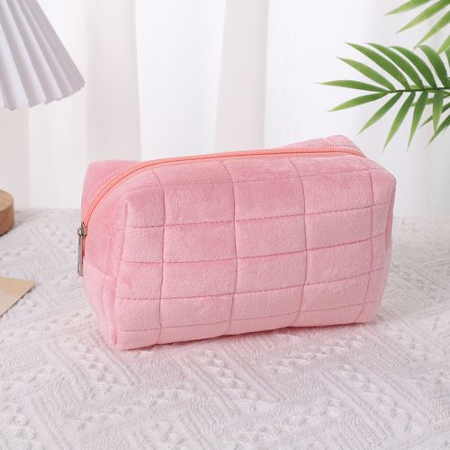 Plush cute cosmetic bag, high-end large-capacity storage bag