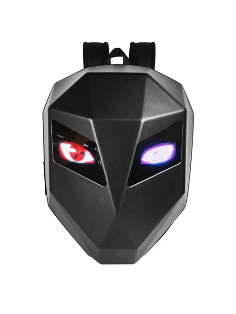 Iron Man LED Motorcycle Backpack – Light-Up Eyes Dual-Shoulder Riding Bag