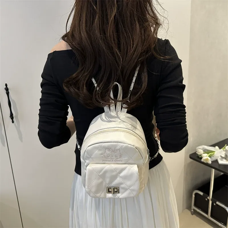 Diamond Quilted Chain Simple Chanel-style Multi-functional Handheld Shoulder Bag for Women