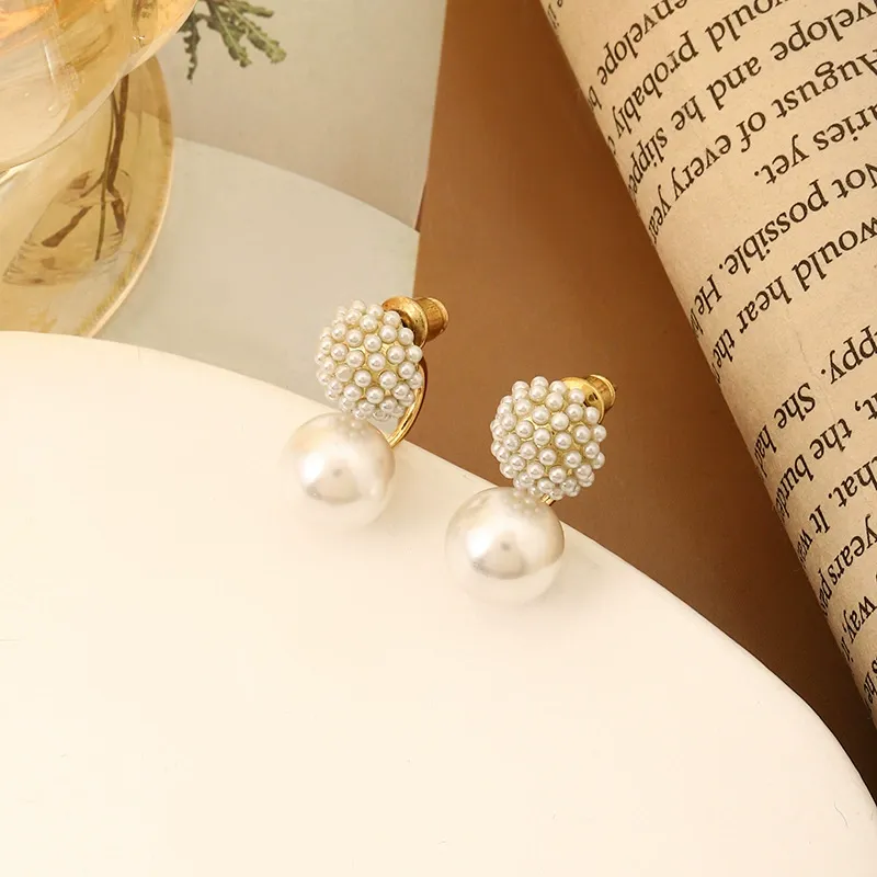 Chanel-Inspired Pearl Stud Earrings