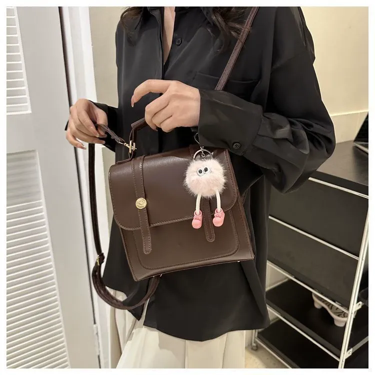 Coffee Brown British Retro Backpack