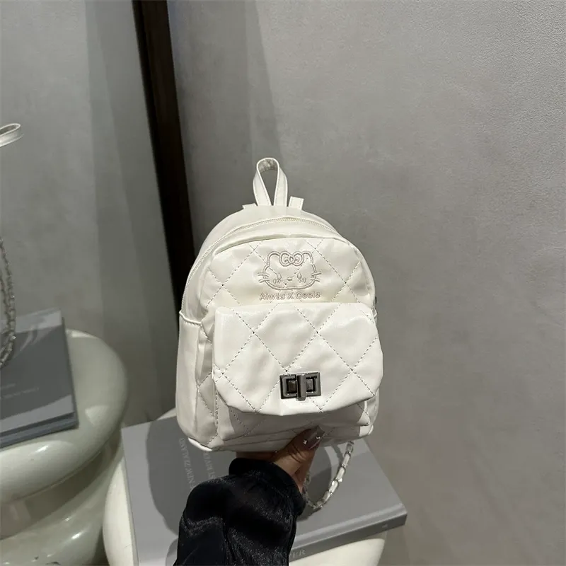 Diamond Quilted Chain Simple Chanel-style Multi-functional Handheld Shoulder Bag for Women