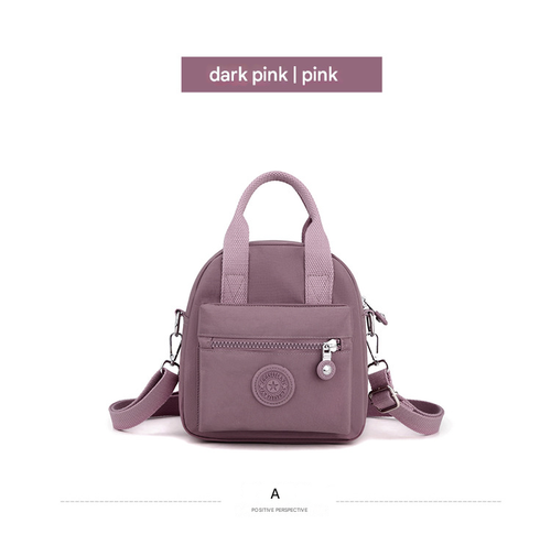 Mini Shoulder Bag for Women – Stylish Nylon Fabric Casual Purse with Light Luxury and Versatile Design-Pink