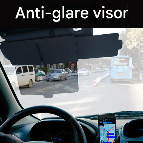 Portable Retractable Car Sun Visor – Anti-Glare Windshield Eye Protection Shade