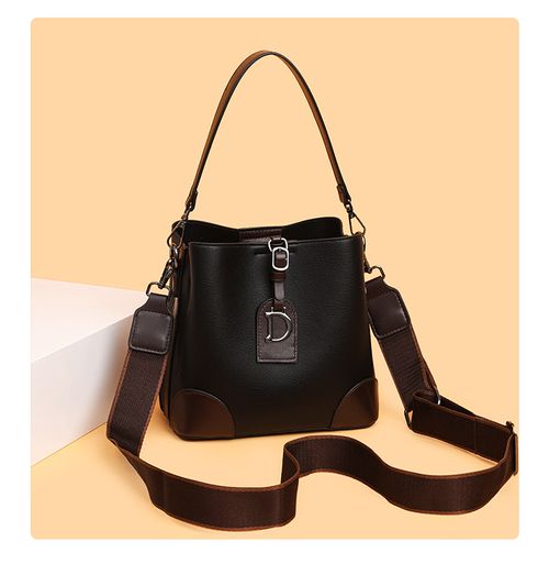 2025 New Minimalist Contrast-Color Bucket Bag for Women – Stylish and Spacious Design