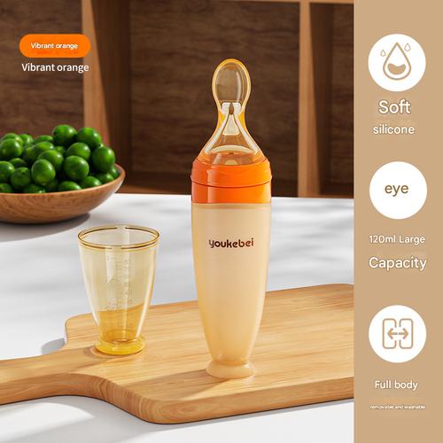 All-in-One Silicone Feeder | XL Baby Food Dispenser Spoon for Purees & Mess-Free Feeding