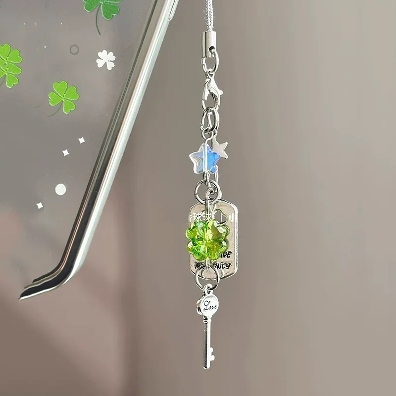 Sweet Clover Charm | Versatile Keyring for Phones, Bags & Keys - Curated Luck