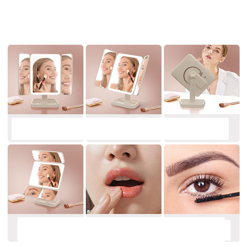 Radiant Multi-Facet LED Makeup Mirror