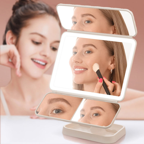 Radiant Multi-Facet LED Makeup Mirror