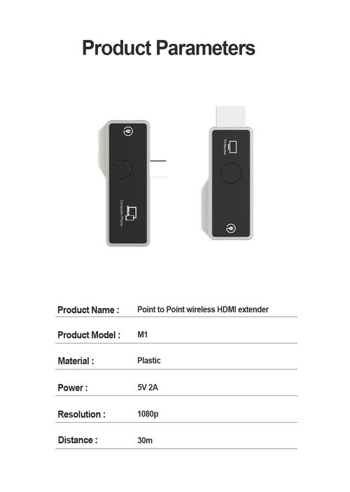New HDMI wireless transmitter, a wireless screen mirroring device for Type - C laptops, tablets and mobile phones.