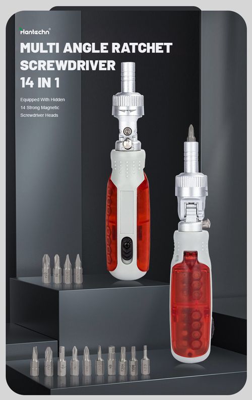 14 - in - 1 Home Use Bit Ratchet Multifunctional Screwdriver Set with Phillips Head Combinations