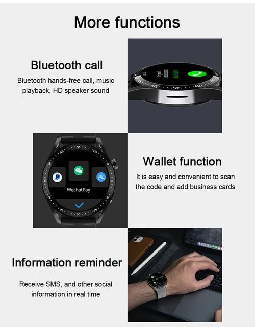 New wireless charging NFC multi-functional BM09S smart watch with offline payment, heart rate, blood pressure, health monitoring and sports bracelet.