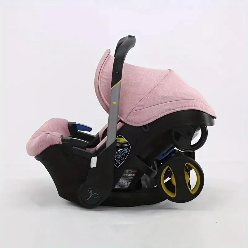 4-in-1 Baby Stroller - Adjustable Pushchair With Canopy, Compact Foldable Infant Carriage