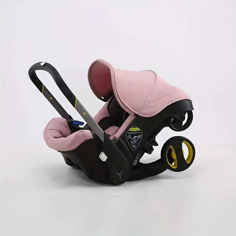 4-in-1 Baby Stroller - Adjustable Pushchair With Canopy, Compact Foldable Infant Carriage