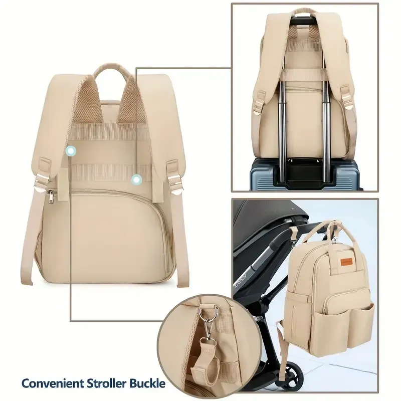 Lamroro Plain Color Diaper Bag
