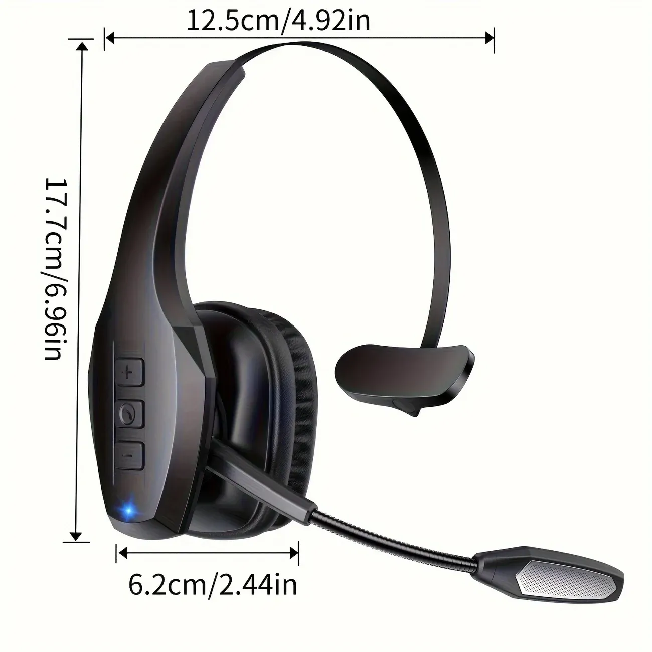 ProTruck Wireless Headset - 55Hrs Long-Lasting Battery Life