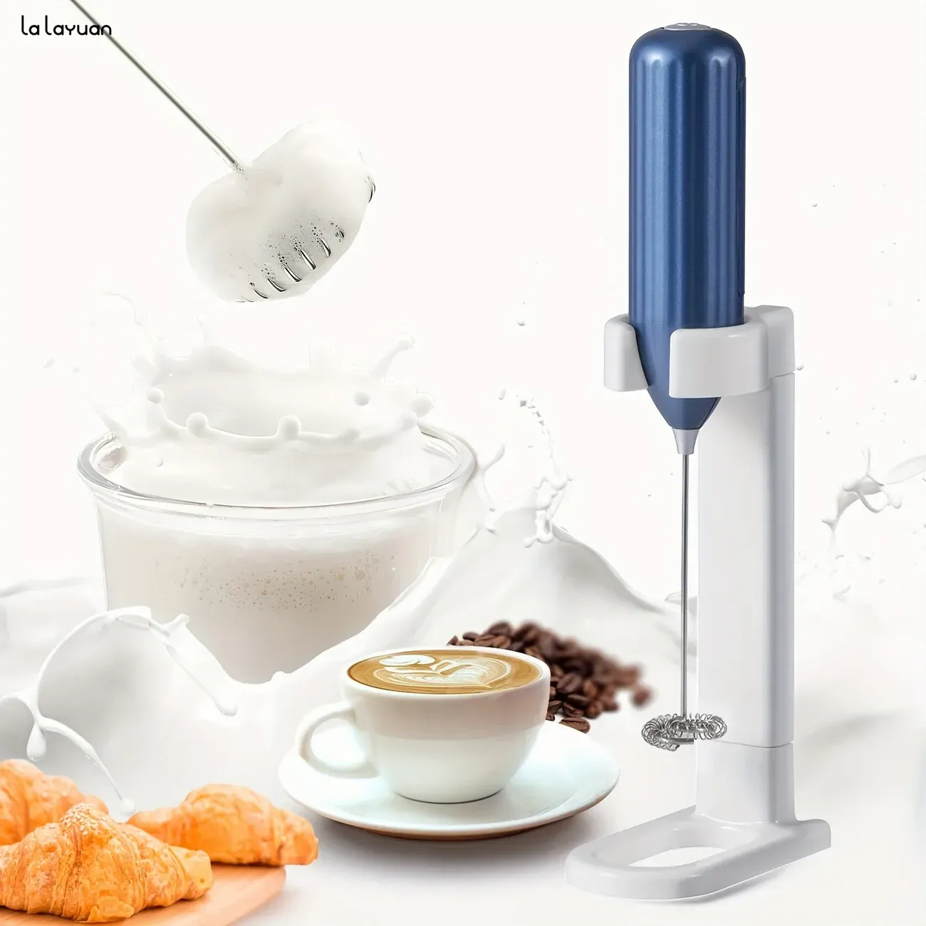 Lalayuan Powerful Electric Milk Frother & Whisk