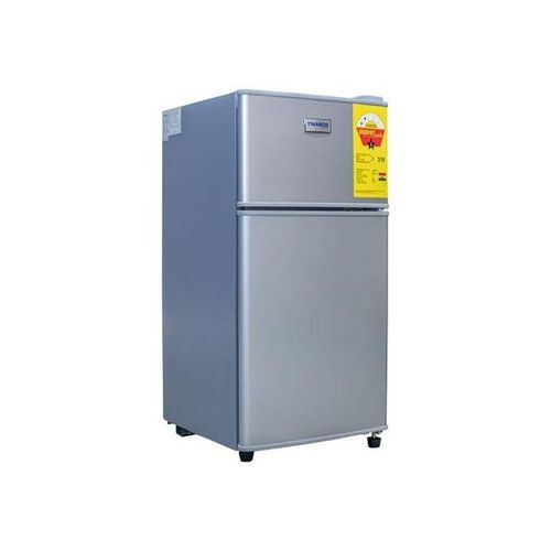 Double Door Table Top Fridge - 58 Liters - Silver