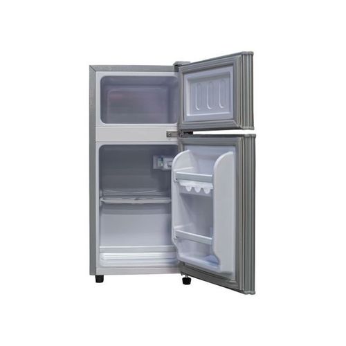 Double Door Table Top Fridge - 58 Liters - Silver