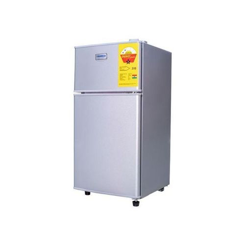 Double Door Table Top Fridge - 58 Liters - Silver