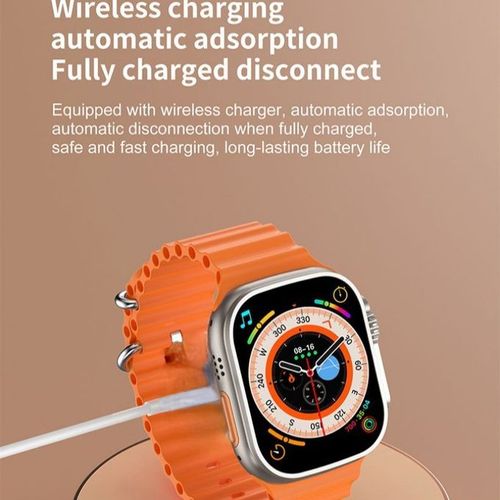 I20 Ultra Max Smart watch Ultra 10 in1 Waterproof 7 Straps + Protective Case + Earphones Gold