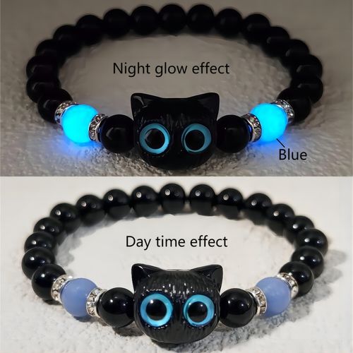 Jane Eyre Wholesale Fashion Blue Sandstone Beaded Luminous Star Planets Galaxy Bracelets