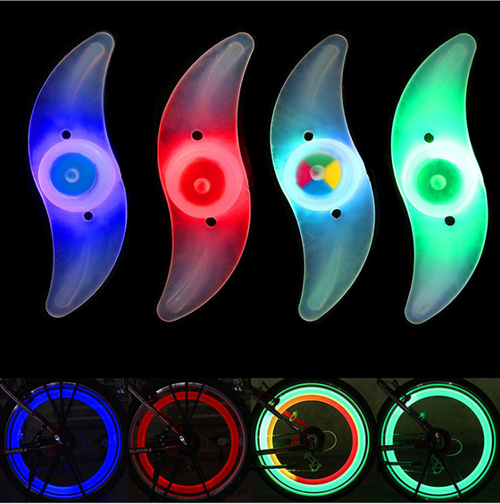 LED Bicycle Spokes Led Light Safety Tire Light Multicolor Cycling Bike Accessories Lamp Wheel Lights with Batteries