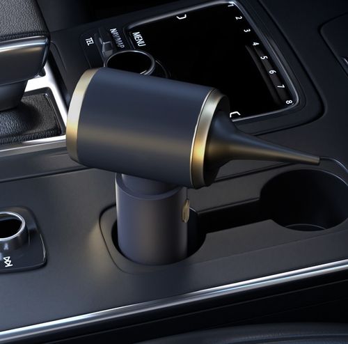 Car vacuum cleaner with dual functions of suction and blowing. It's a wireless mini vacuum, suitable for both car and home use. It's an electric dust blower too.