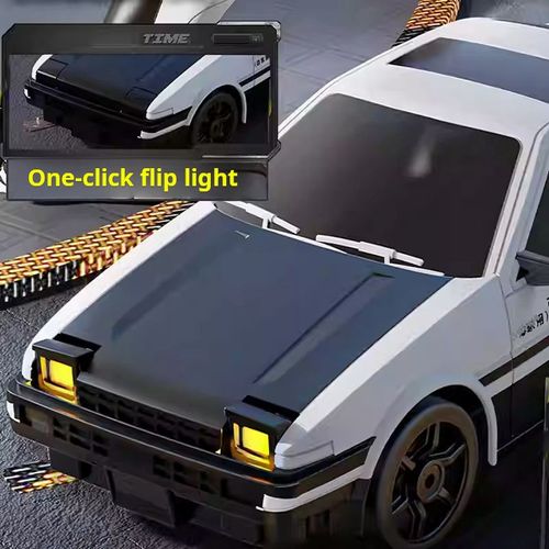 RC Flip Lamp AE86 Drifting Four-wheel Drive High-speed Children's Lighting Remote Control Toy Car