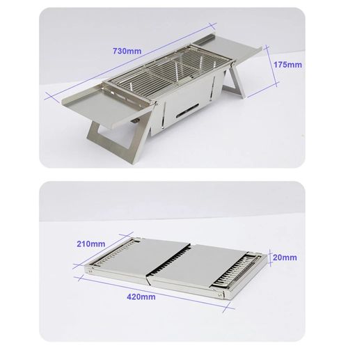🔥🔥2024 New Design Hot Sale Portable Camping BBQ Grill 3 Hight Adjustable Stainless Steel Folding 129 sales