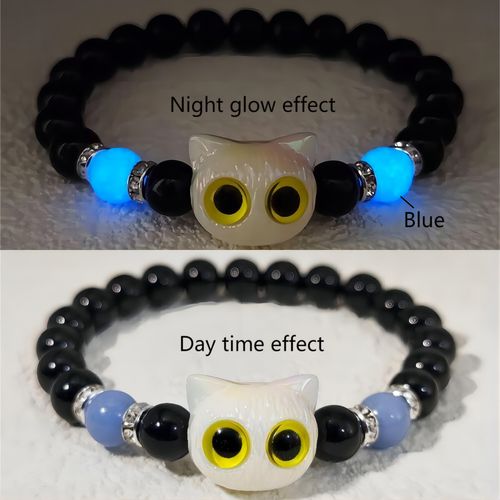 Jane Eyre Wholesale Fashion Blue Sandstone Beaded Luminous Star Planets Galaxy Bracelets
