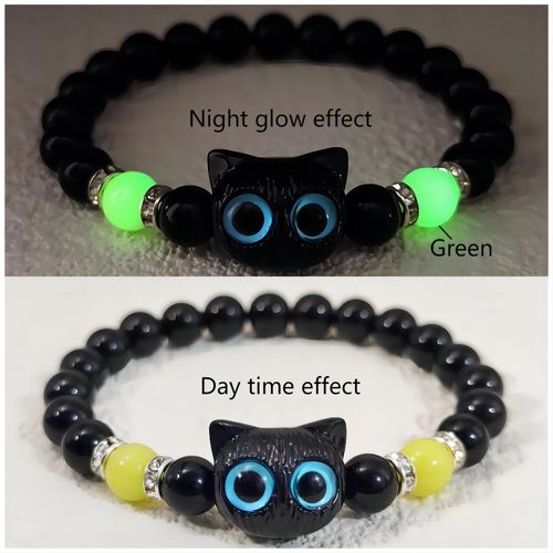 Jane Eyre Wholesale Fashion Blue Sandstone Beaded Luminous Star Planets Galaxy Bracelets