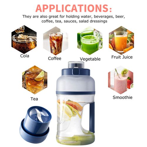 USB Mini Portable Juicer Cup, Rechargeable Fresh Juice Maker for Fruits and Vegetables, also a Kitchen Blender and Large - capacity Drinking Bottle