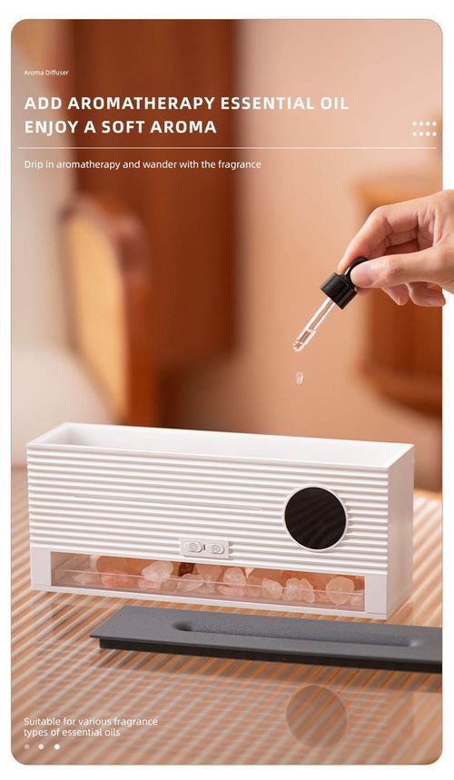 Desktop Rock - style Aromatherapy Machine, a Timed Ultrasonic Humidifier with Simulated Flame Function