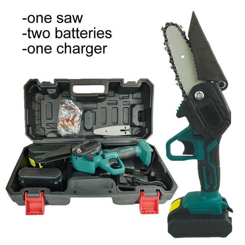 Single Hand Saw Lithium Chainsaw Rechargeable Wood Cutter Electric Pruning Saw Small Electric Wood Cutter