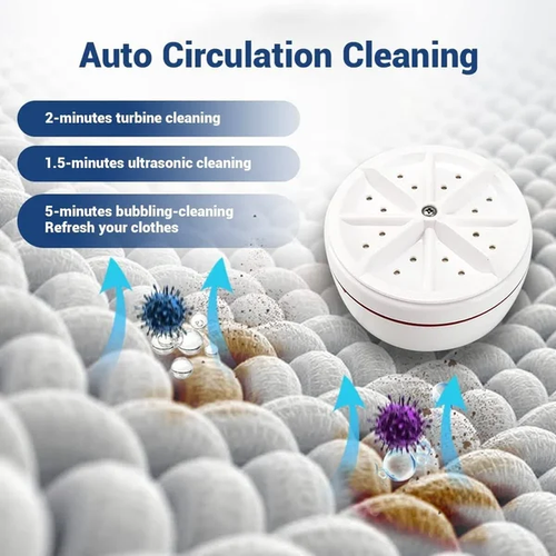 🎁Portable Ultrasonic Washing Machine 455 sales