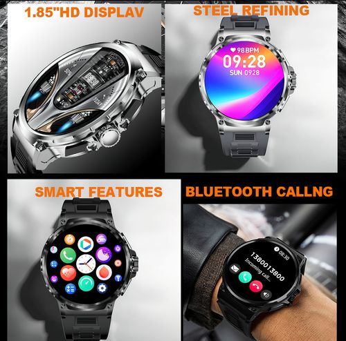 New V69 smartwatch with Bluetooth calling function and a 1.85 - inch display