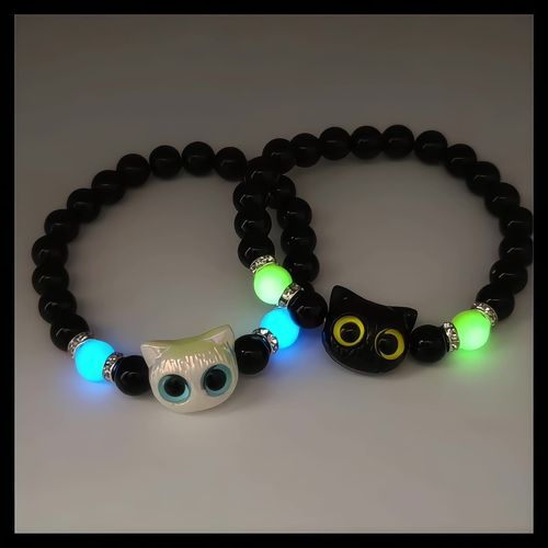 Jane Eyre Wholesale Fashion Blue Sandstone Beaded Luminous Star Planets Galaxy Bracelets