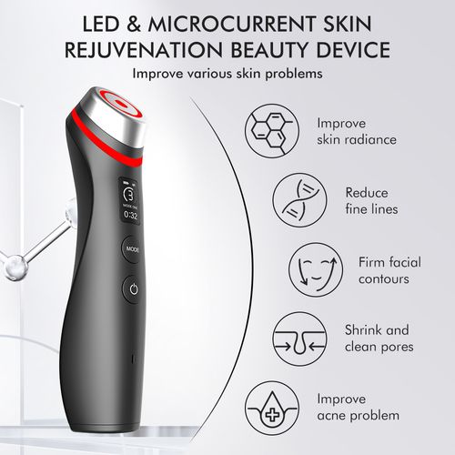 😍New arrival! 5-color light beauty instrument with EMS microcurrent and vibration massage. Red and blue light care for tightening pores. Helps you glow and start a new beauty journey. Come and try it if you love beauty! 😘