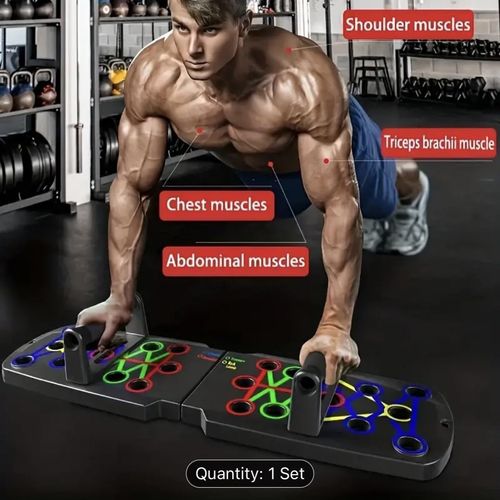 Push-up board for men and women at home multifunctional fitness new abdominal apparatus to practice abdominal muscles pectoral muscles folding training bracket